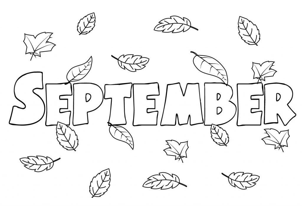 September coloring pages