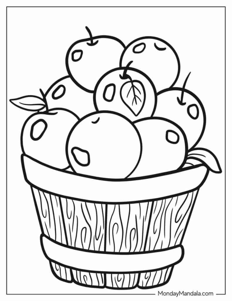 Autumn fall coloring pages free pdf printables