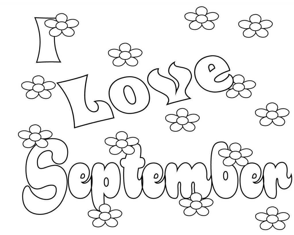 September coloring pages