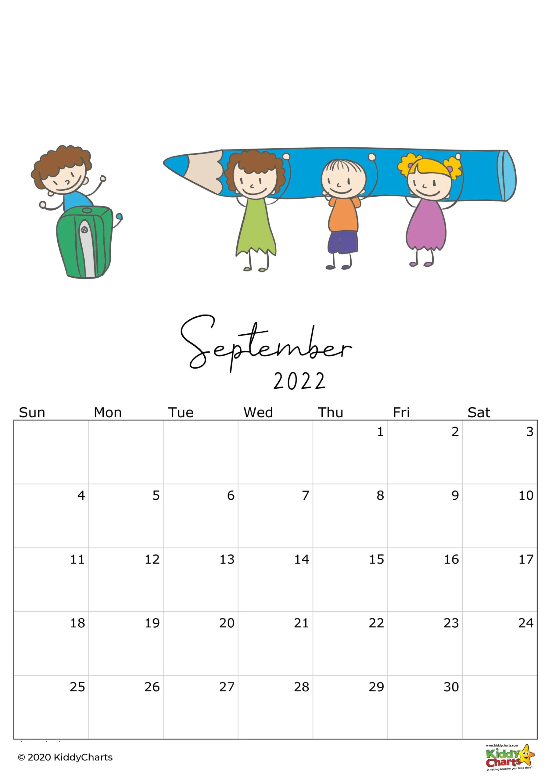 Calendar thats printable kids