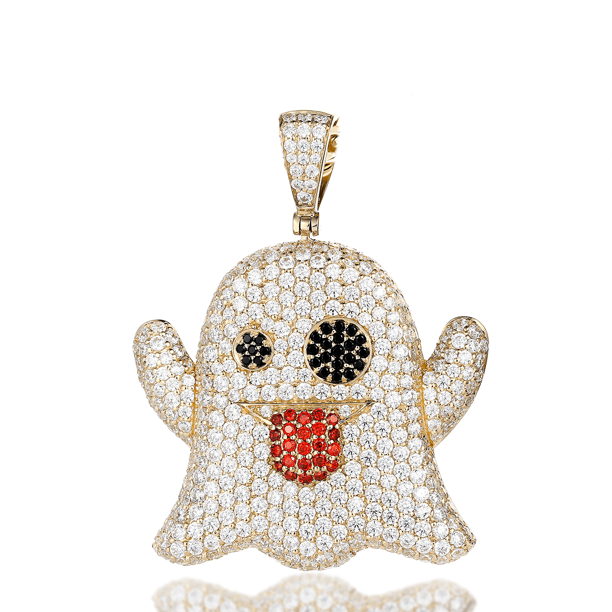 Ghost emoji pendant