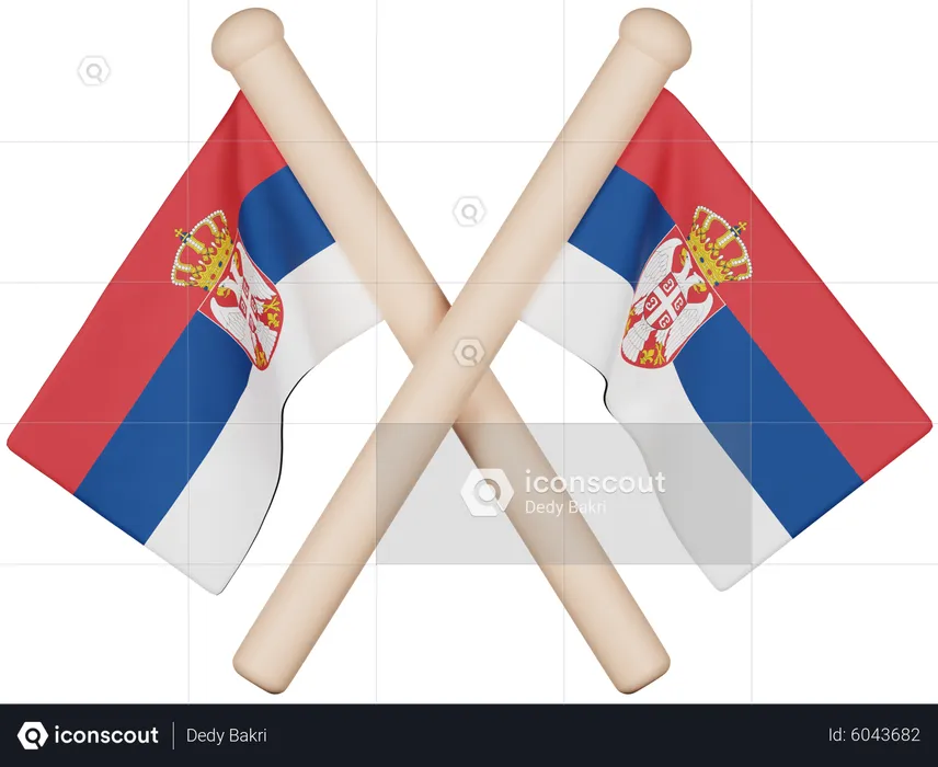 Serbia flag flag d icon download in png obj or blend format