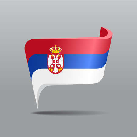 Serbian flag stock illustrations cliparts and royalty free serbian flag vectors