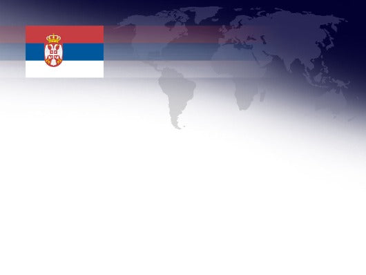 Free flag of serbia powerpoint template and google slides theme