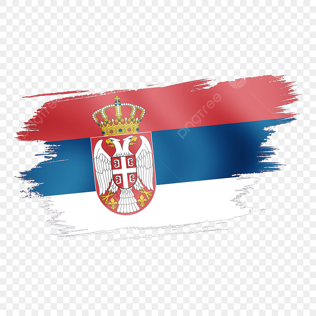 Flag of serbia png vector psd and clipart with transparent background for free download