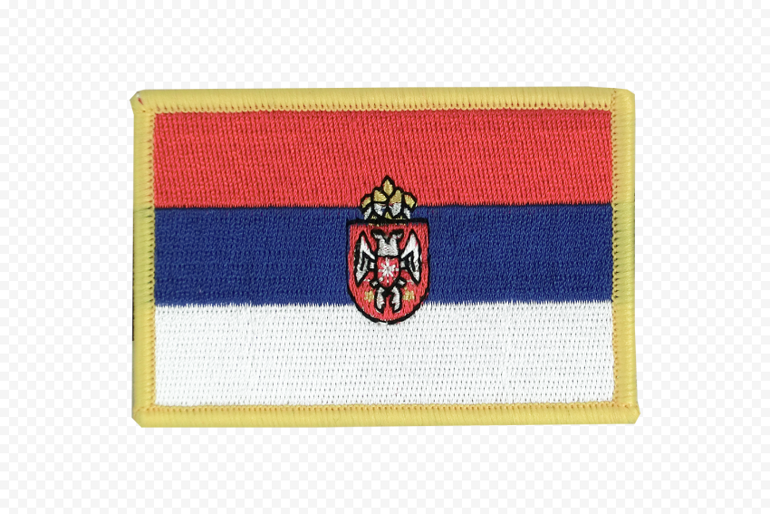 Hd embroidered serbia flag patch png serbia flag flag patches framed flag