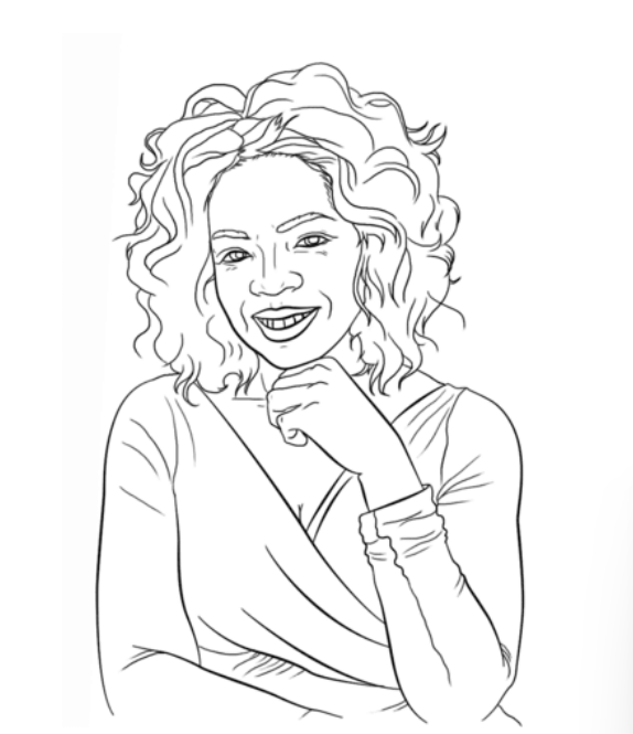 Free black girl womam coloring pages real life icons