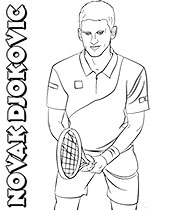 Serena williams coloring page tennis player woman