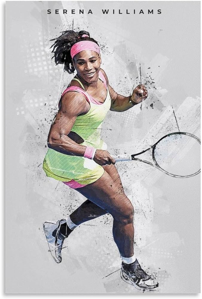 Geldstei serena williams poster canvas art posters for room aesthetic living room wall picture print bedroom decor xinchxcm posters prints