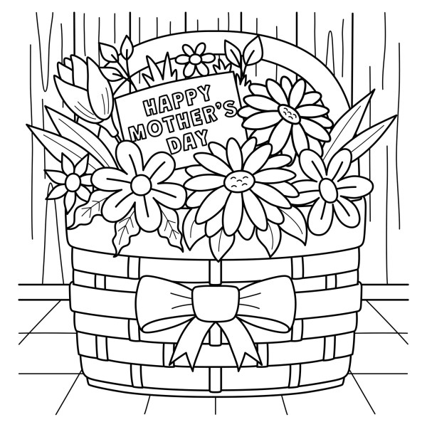 Printable mothers day coloring pages to keep kids busy â