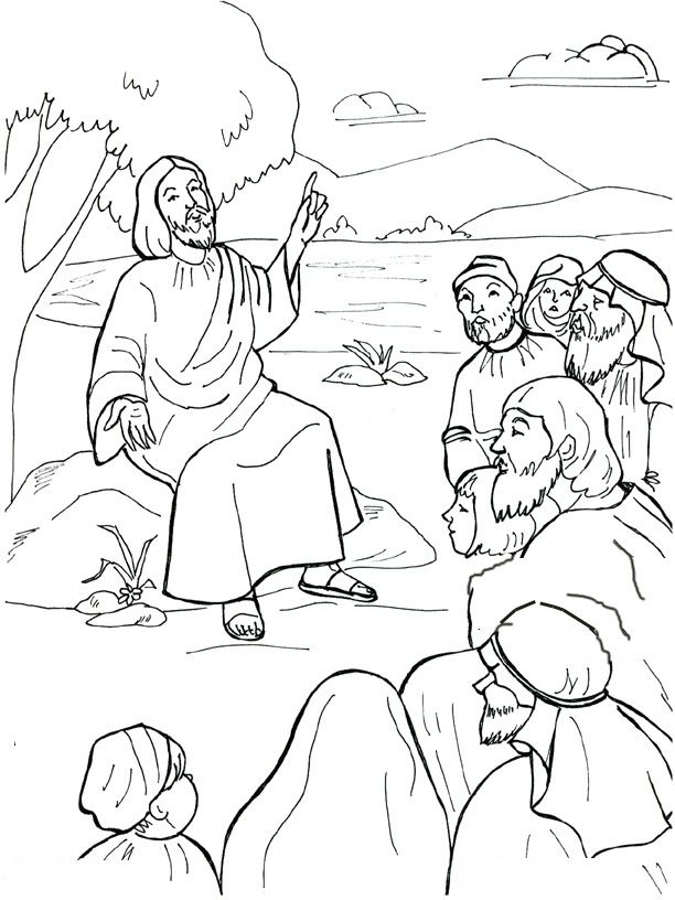 Sunday school coloring pages bible coloring pages beatitudes