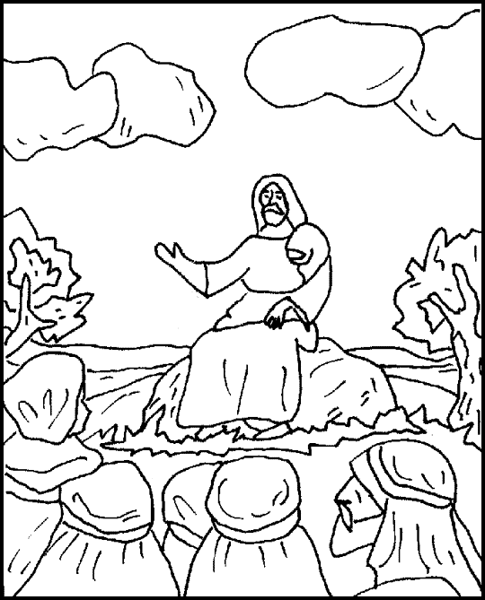 The sermon on the plain coloring page sunday school coloring pages sermons for kids coloring pages for kids