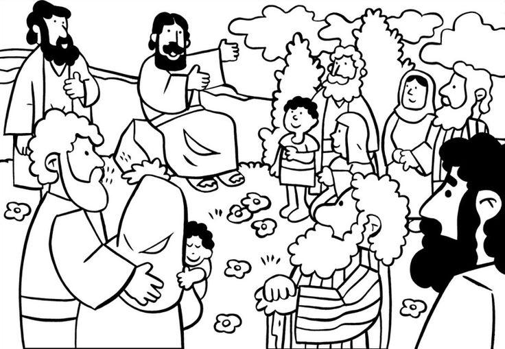 Httpwwwbiblekidseunewtestamentsermononthemountsermonontheâ sunday school coloring pages bible coloring pages bible stories for kids