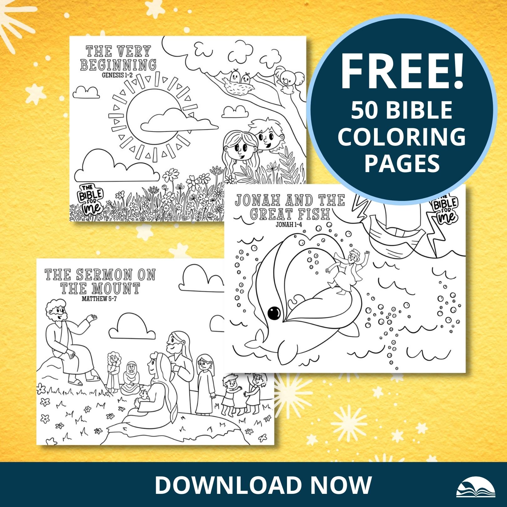 Free download the bible for me coloring pages