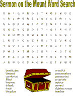 Sermon on the mount word search puzzles