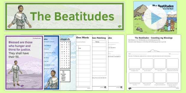 The beatitudes activity resource pack teacher made