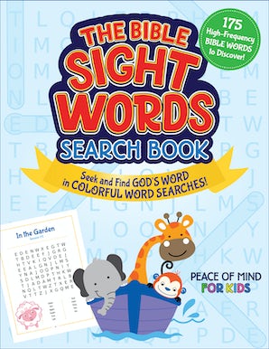 The peace of mind bible sight words search book