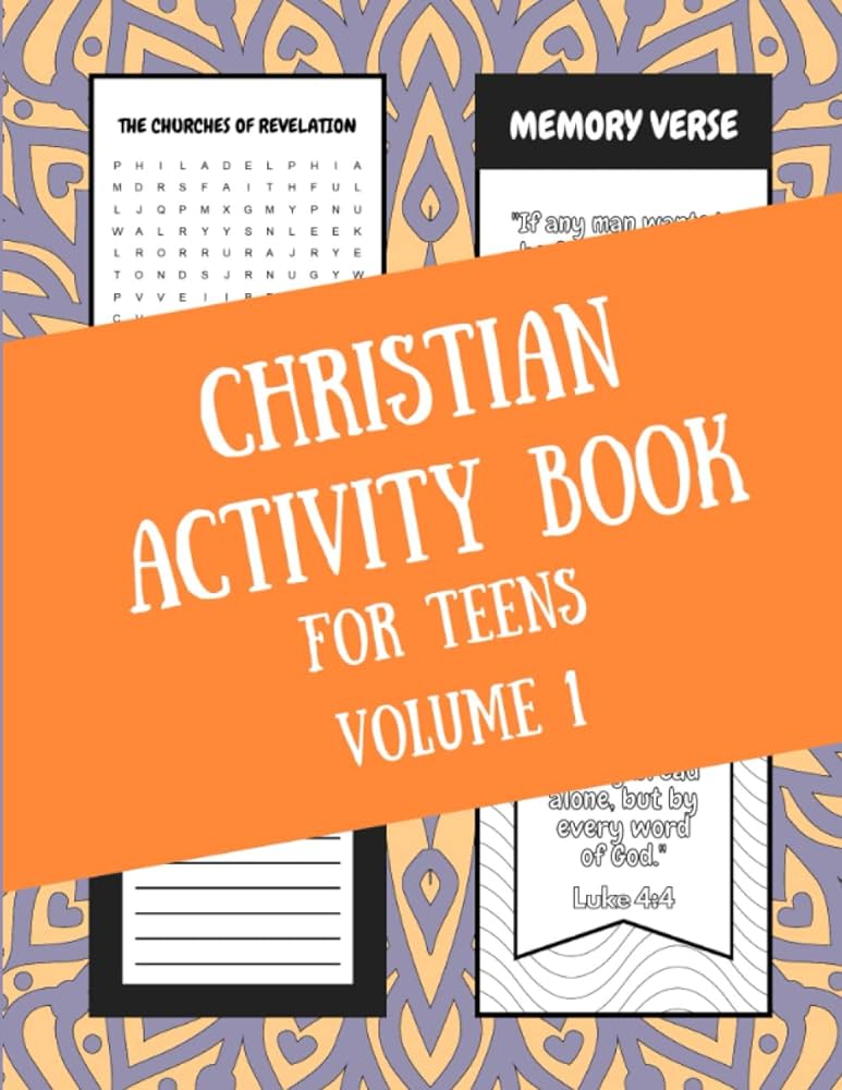 Christian activity book for teens volume word search crossword puzzles and coloring pages for teenagers christian activity books for teenagers smith ryan books