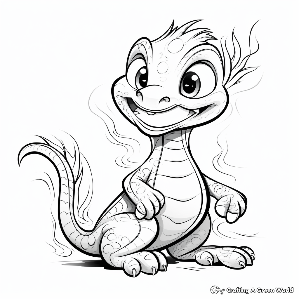 Snake dragon coloring pages