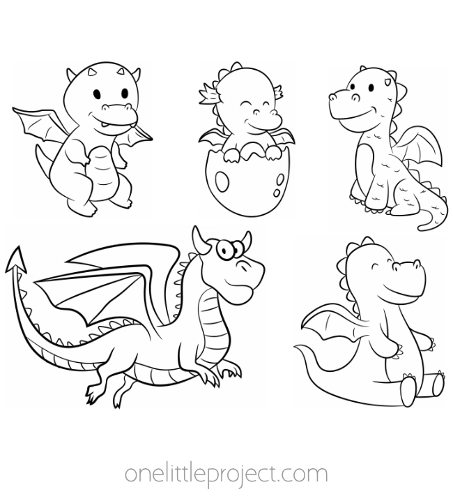 Free dragon coloring pages printable coloring pages of dragons