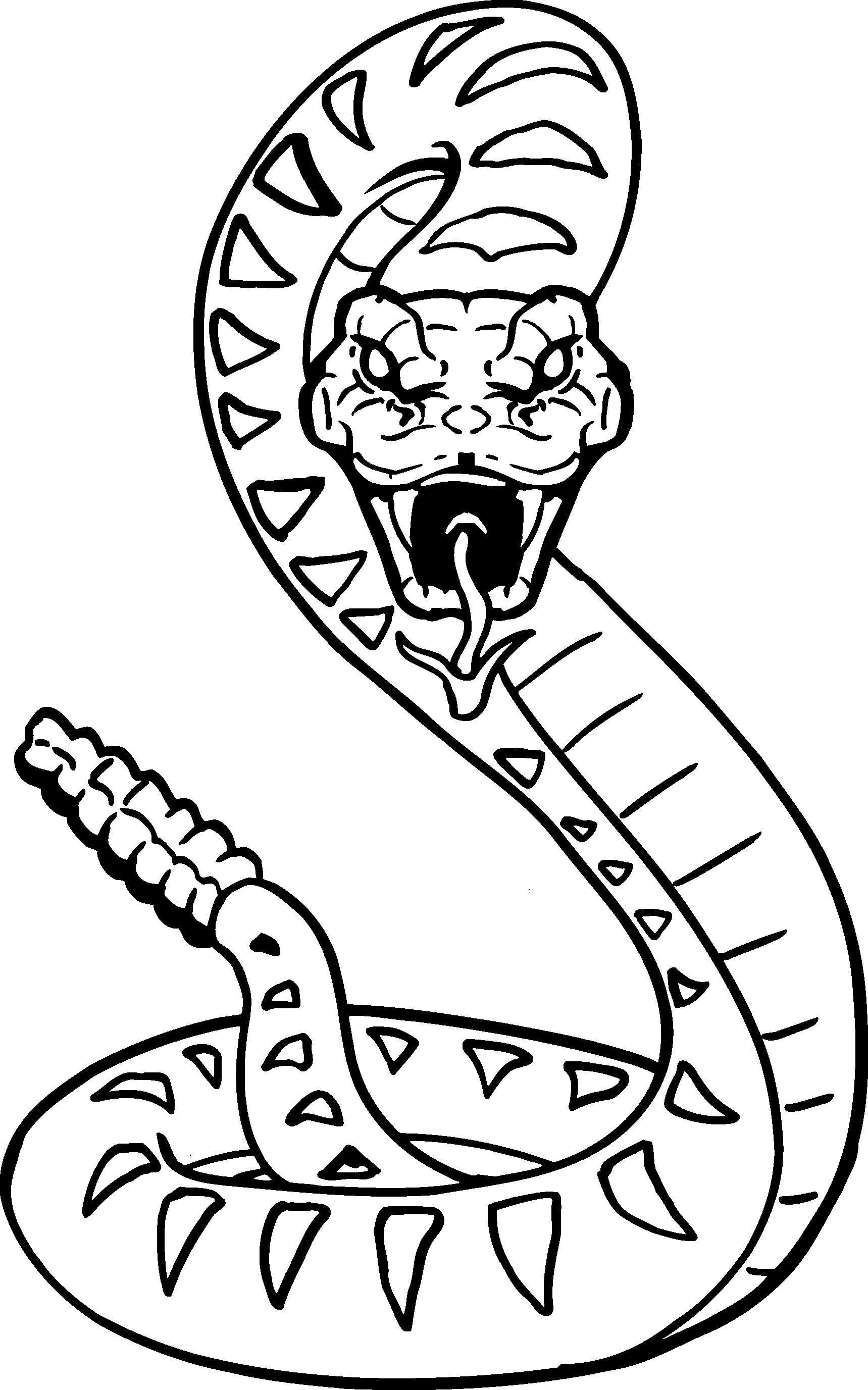 Wtern diamondback rattlnake coloring pag at getcoloringscom dibujo de serpiente pãginas para colorear de animal serpient