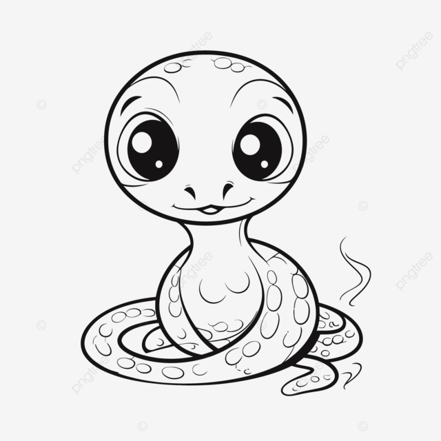 Dibujo de lindo bebã serpient para colorear pãginas quema boceto vector png dibujos dibujo de serpiente dibujo bebe dibujo de ala png y vector para dcargar gratis