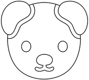 Service dog emoji coloring page free printable coloring pages