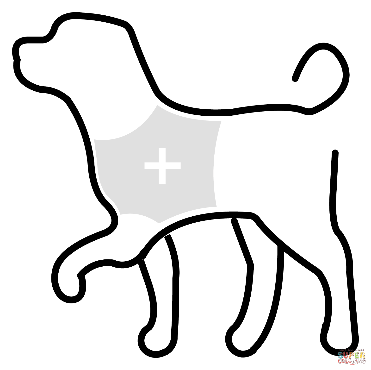 Service dog emoji coloring page free printable coloring pages