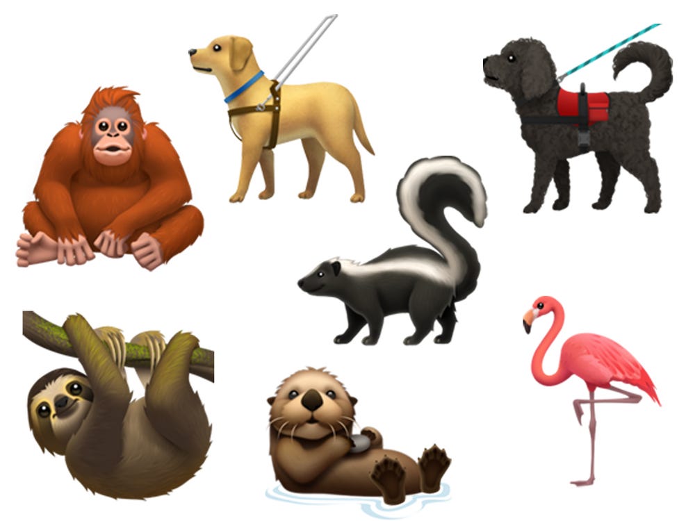 New emoji arrive for iphones otter gender