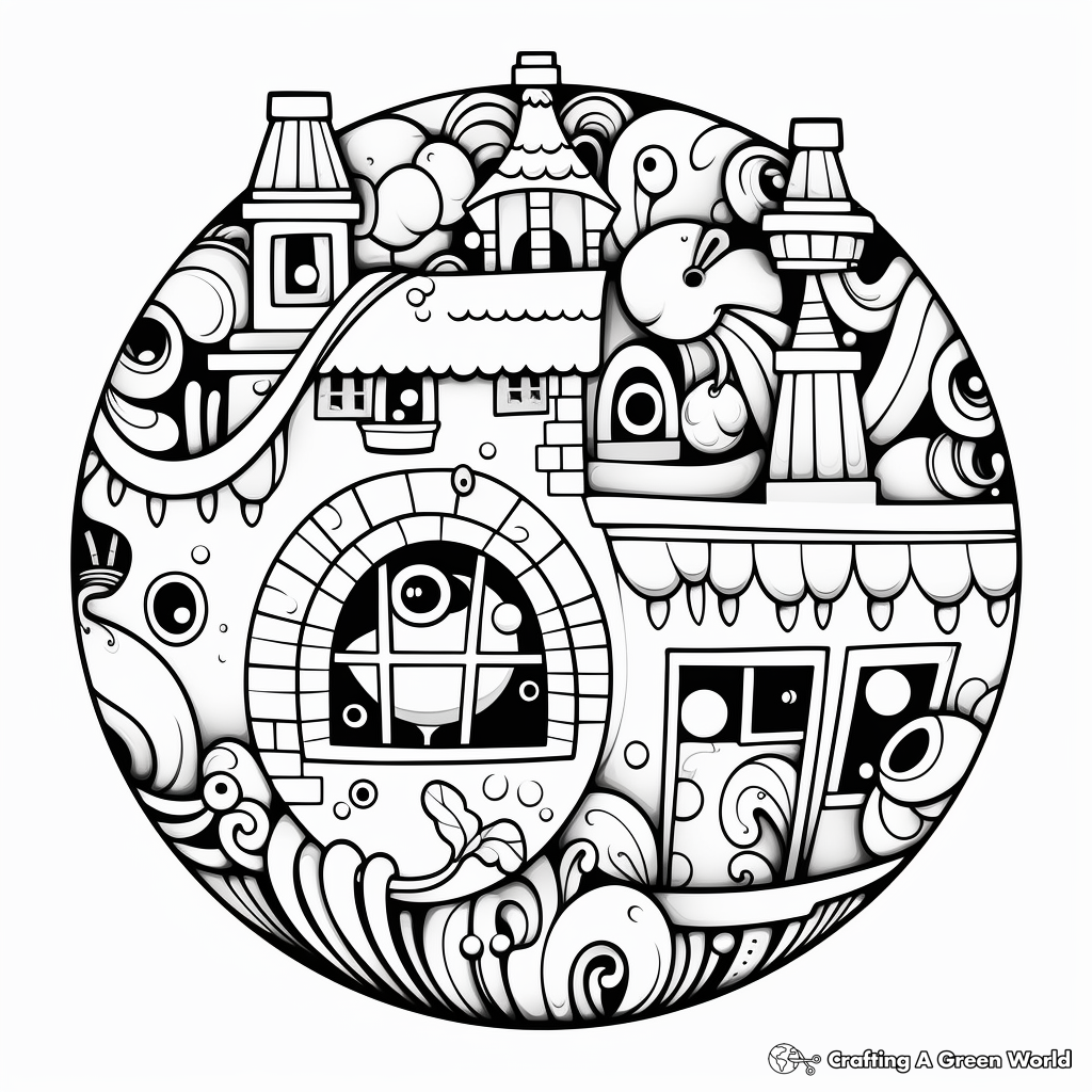 Sphere coloring pages