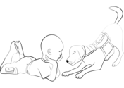 Service dog coloring page free printable coloring pages