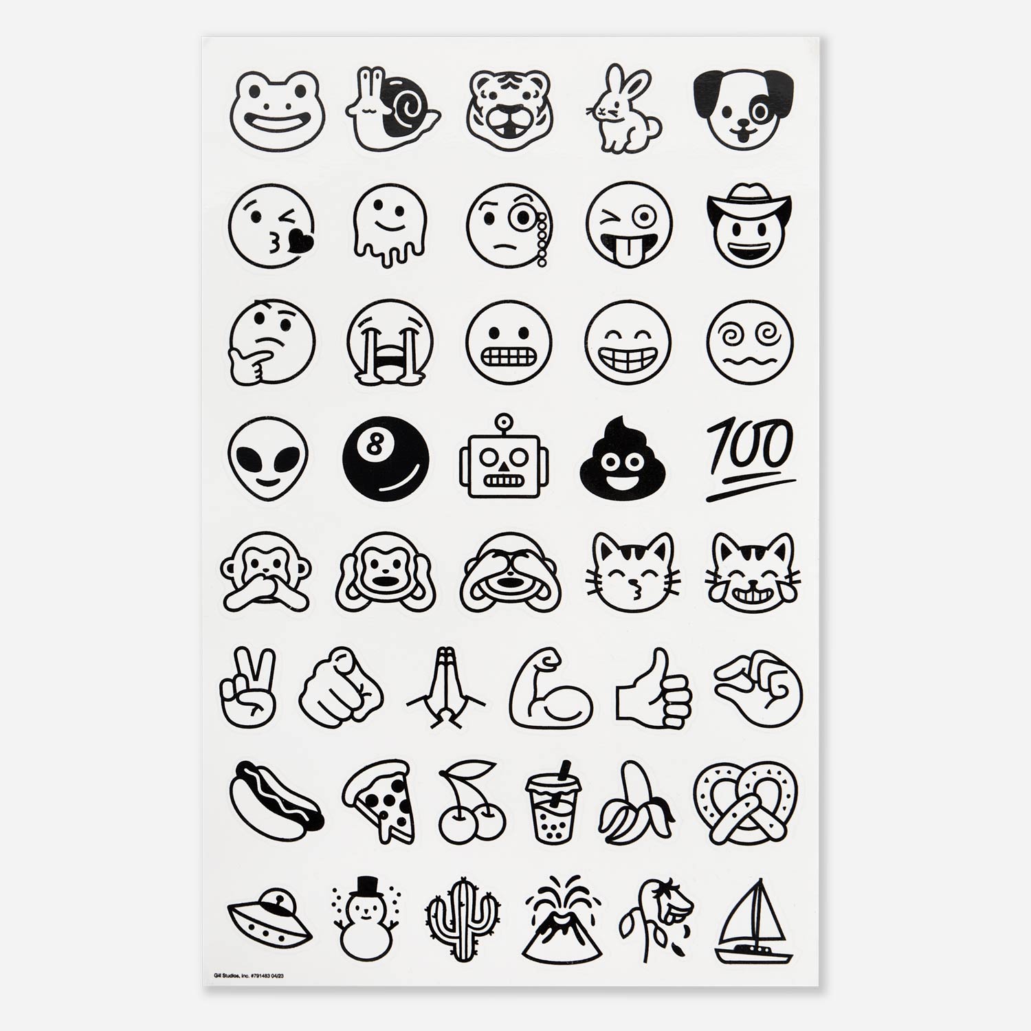 Noto emoji sticker sheet