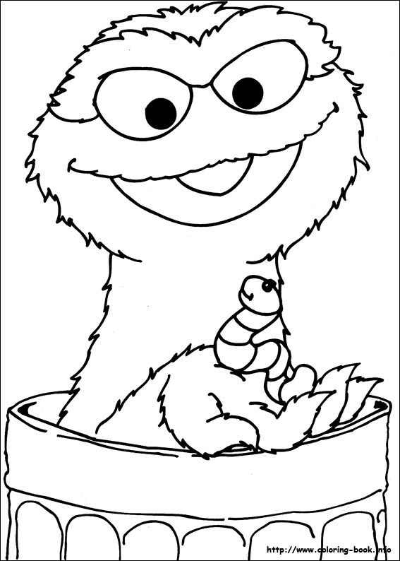 Sesame street coloring picture