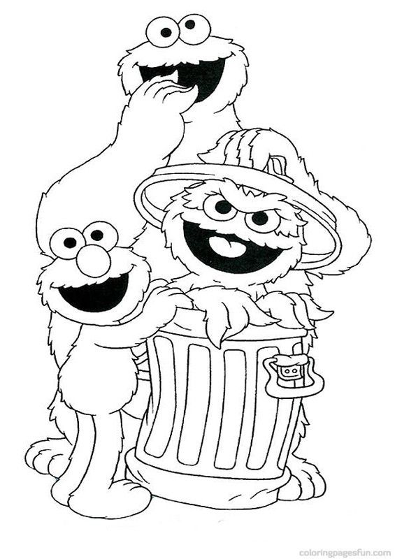 Coloring pages sesame street coloring pages