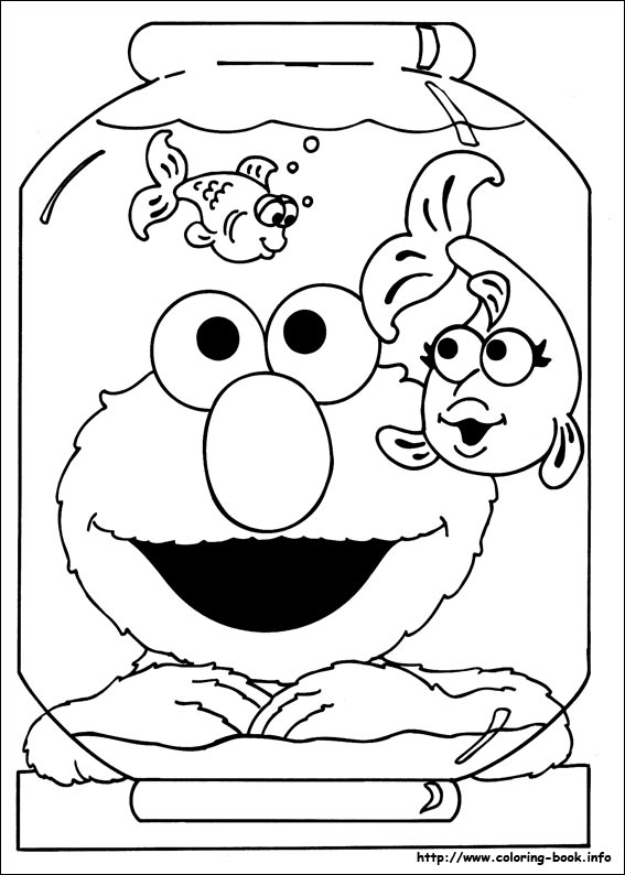 Sesame street coloring picture