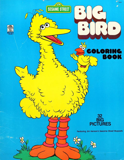 Sesame street big bird coloring book coloring books at retro reprints