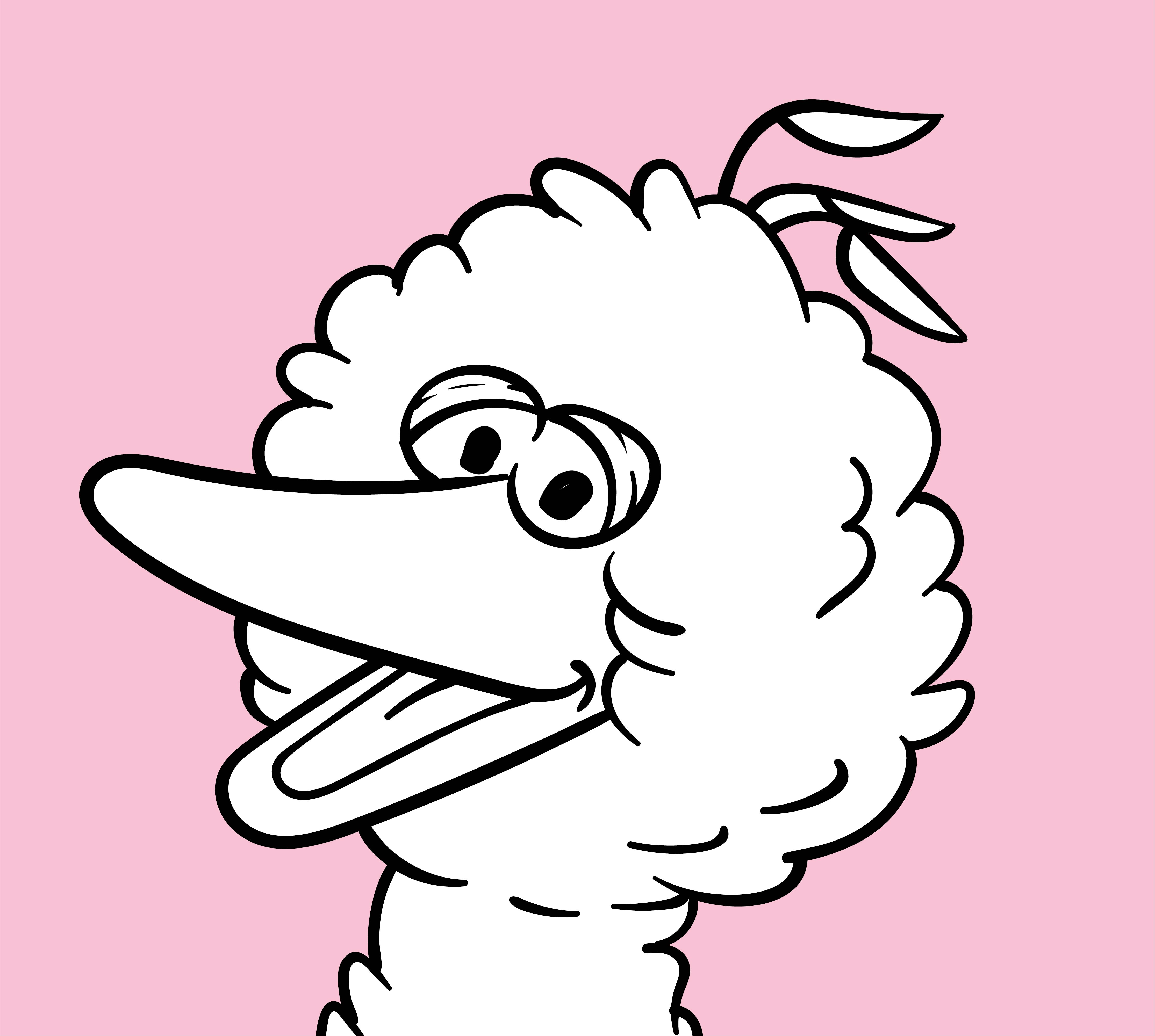 Printable big bird face template