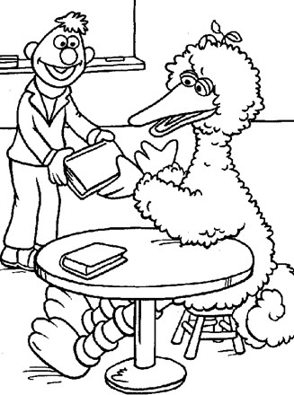 Sesame street coloring page