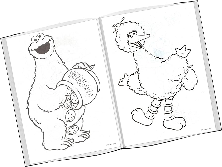 Sesame street gigantic coloring and activity book toys games