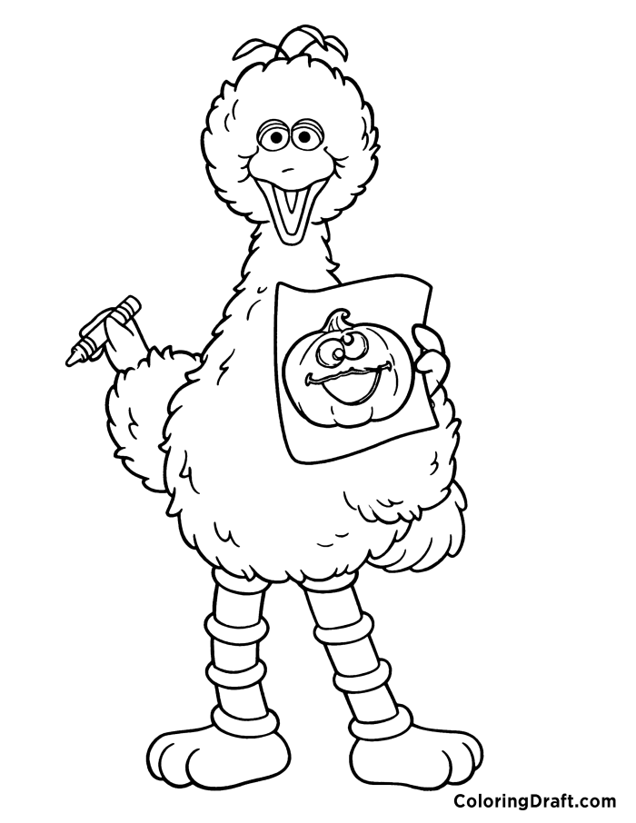 Big bird coloring pages