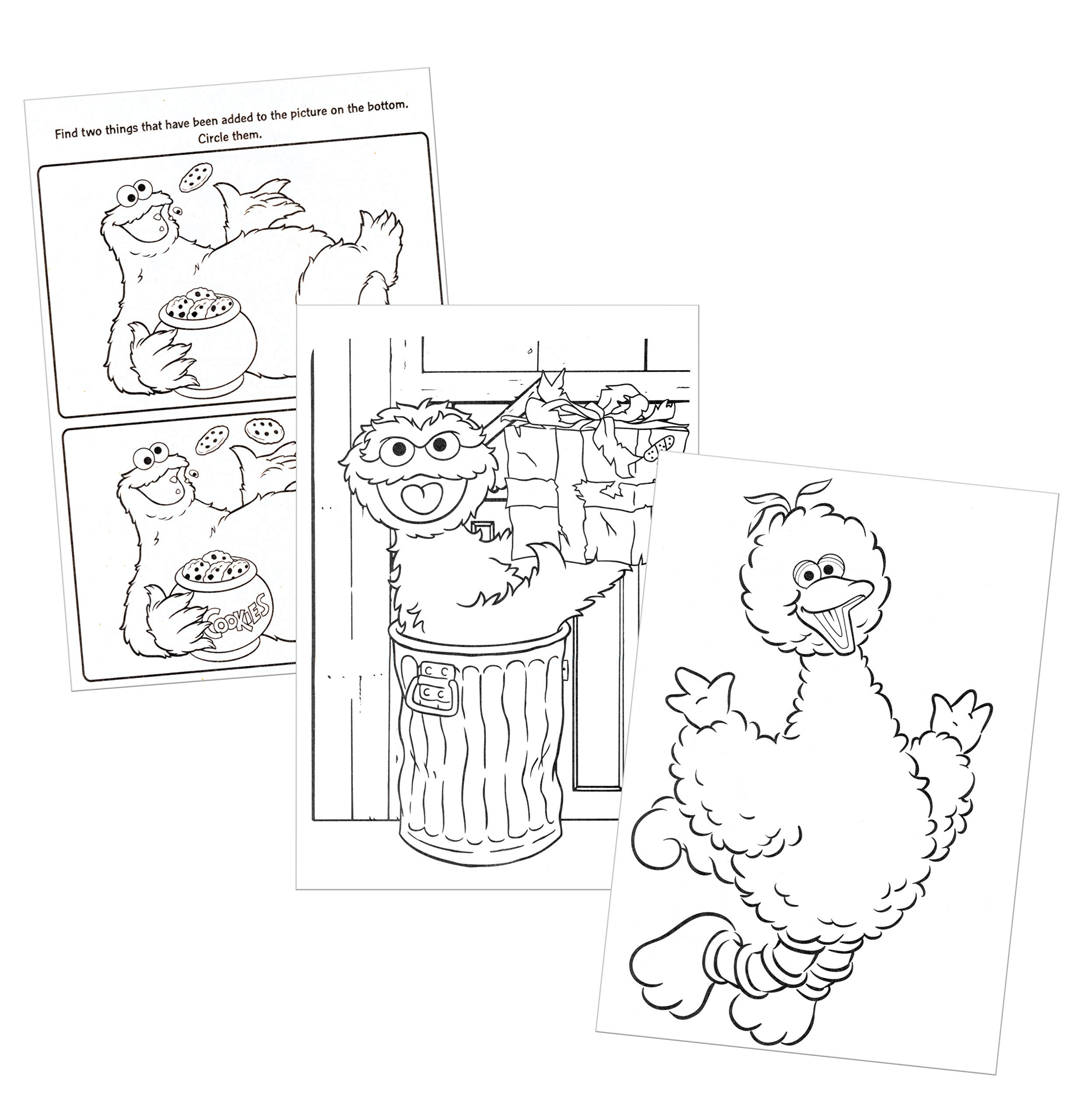 Sesame street gigantic coloring and activity book toys games