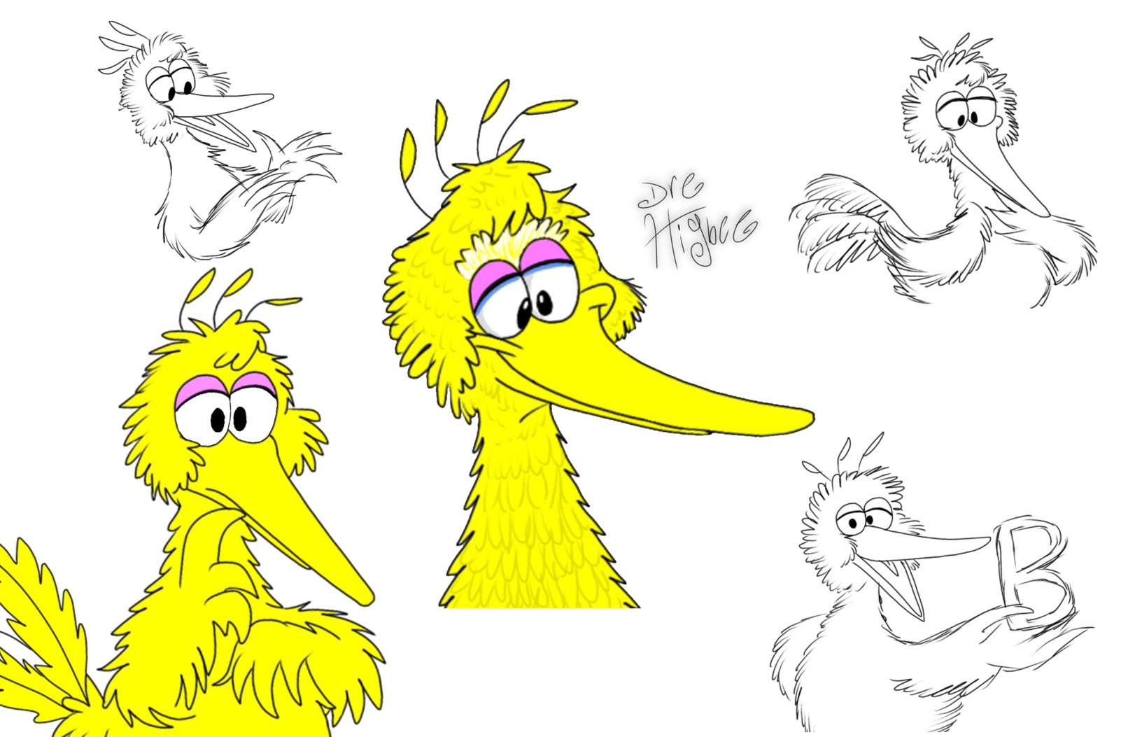 Dre higbee on x my drawings of big bird httpstcouonwizyaz x