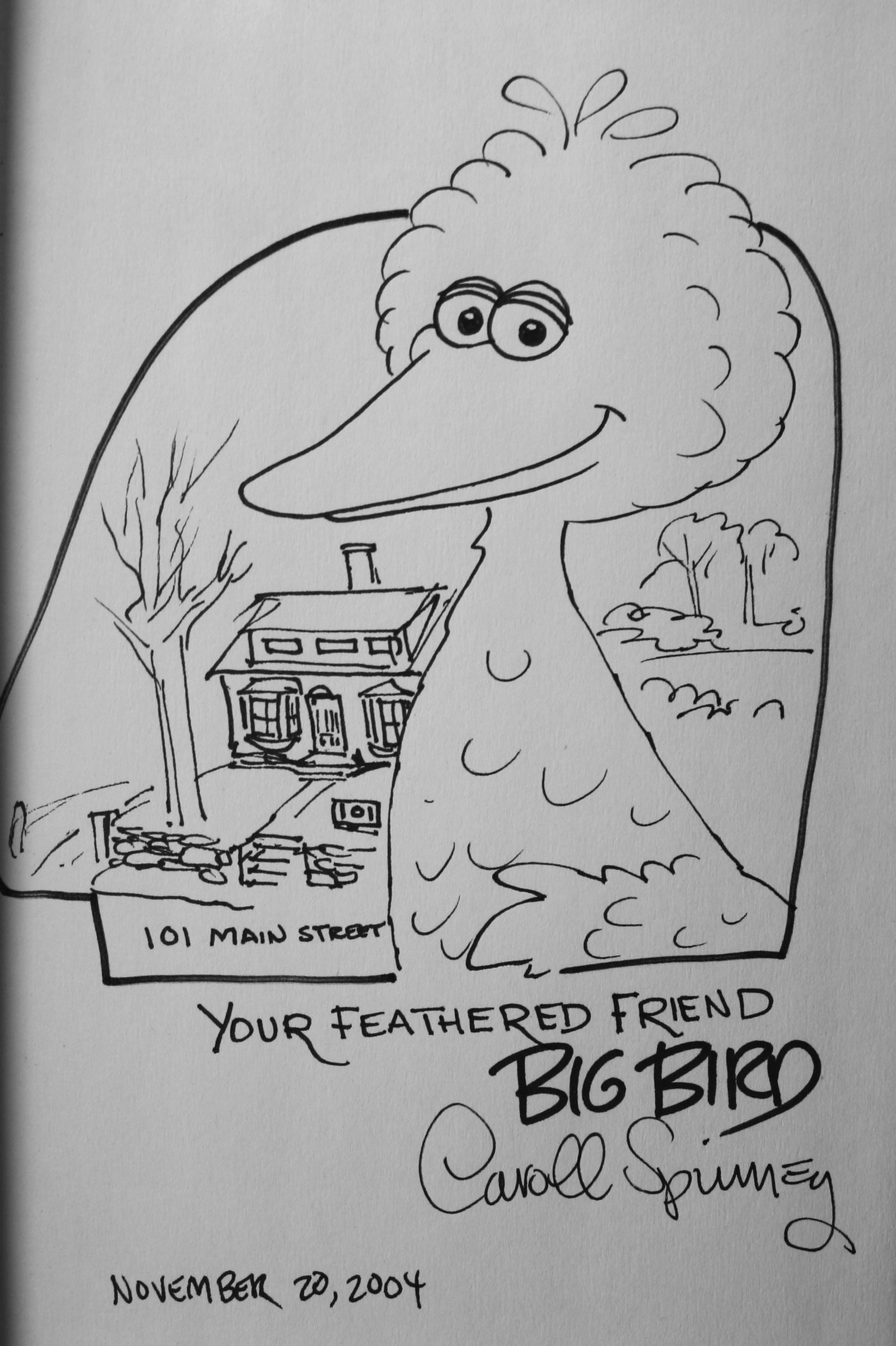 My friend big bird the national lost mitten registry