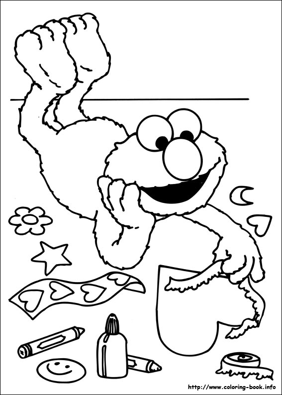 Sesame street coloring picture