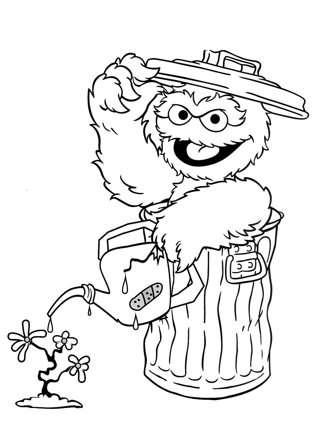 Free printable sesame street coloring pages for kids