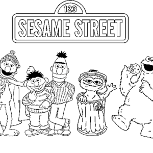 Sesame street coloring pages printable for free download
