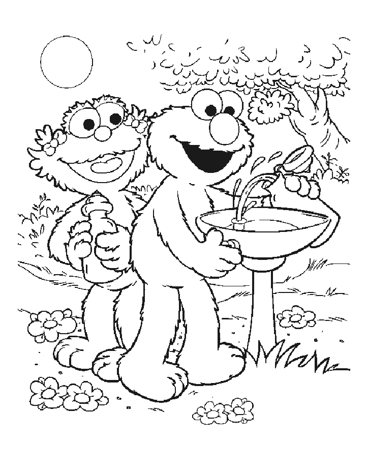 Sesame street coloring for kids