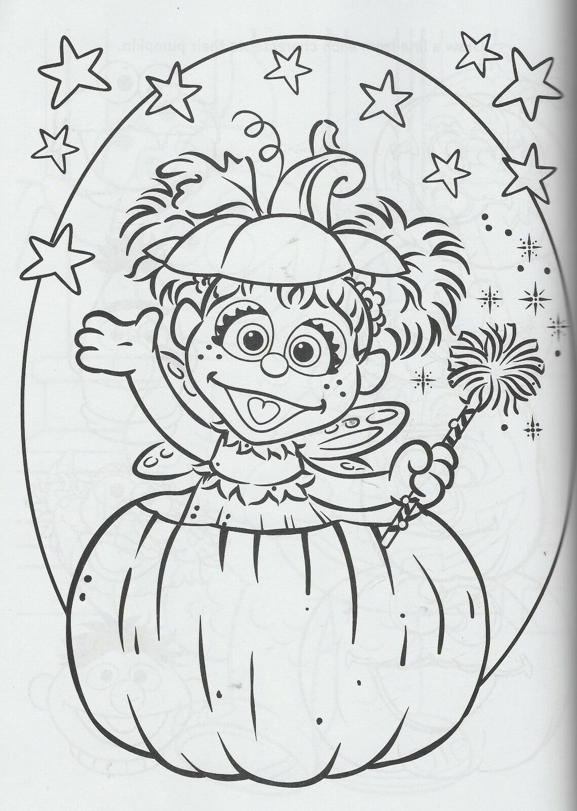 Sesame street halloween coloring activity book