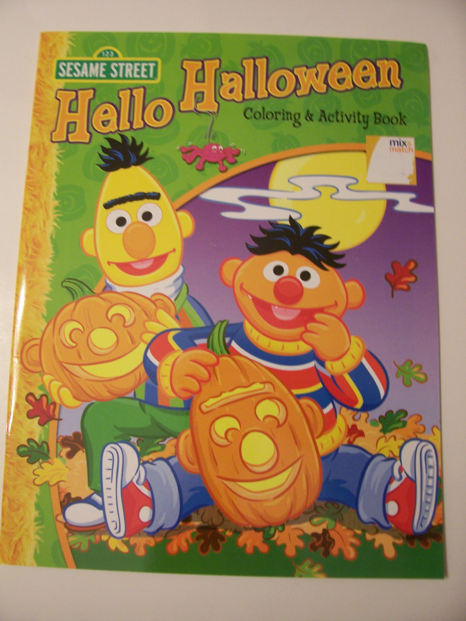 Sesame street coloring activity book holiday edition hello halloween toys games