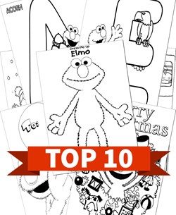 Sesame street coloring page